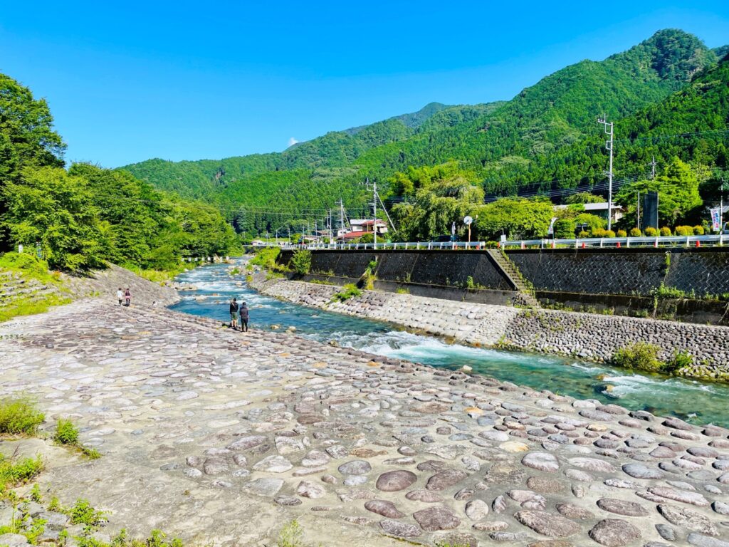 大芦川で川遊び