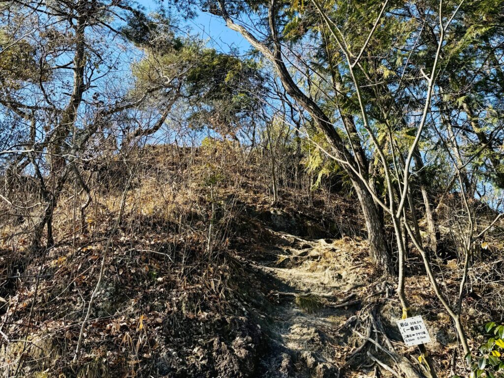 鹿沼の岩山の登山コース