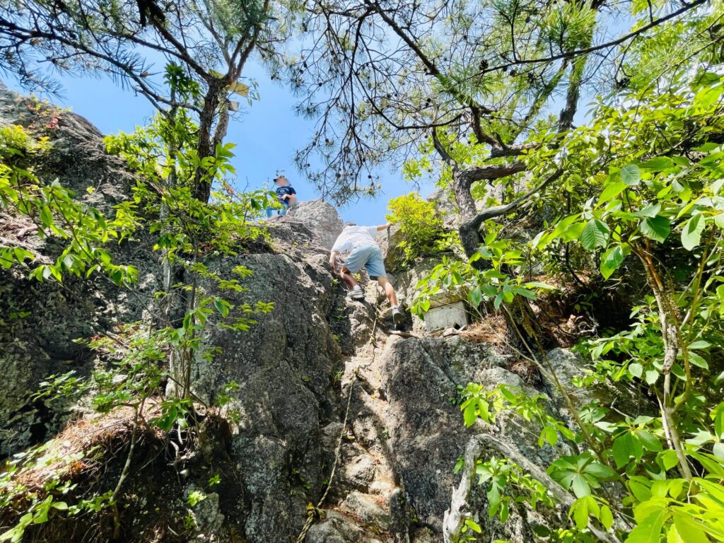 男抱山の登山コース