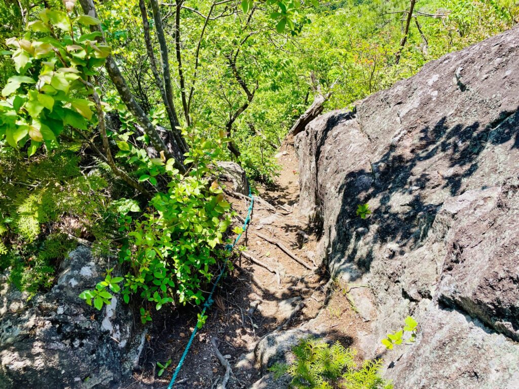 女抱山の登山コース