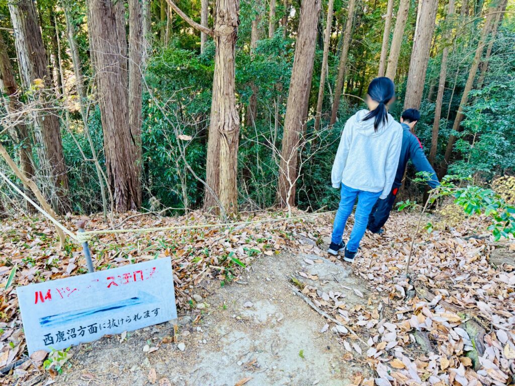 鹿沼の岩山の登山コース