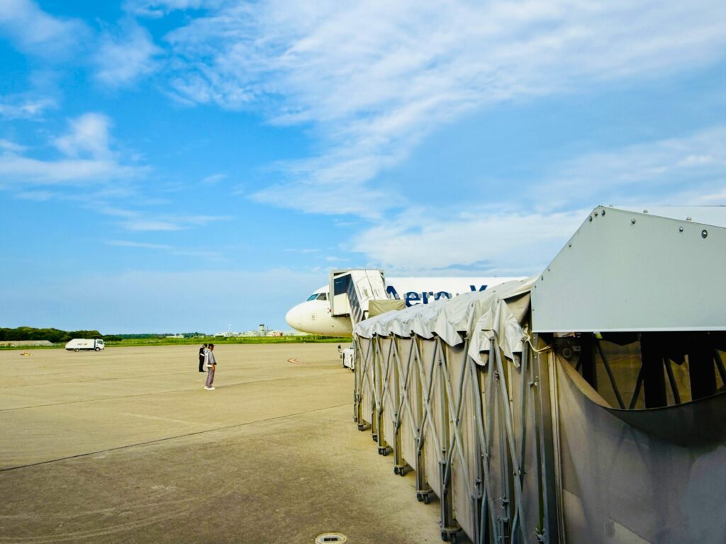 エアロKでゲートから搭乗するまで