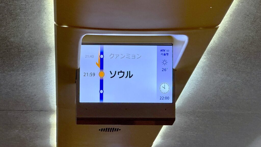 KTXの乗り方と車内の様子