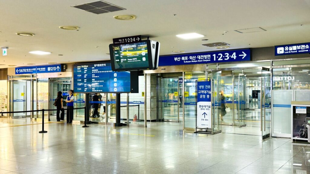 五松駅からソウルへ移動 乗車口