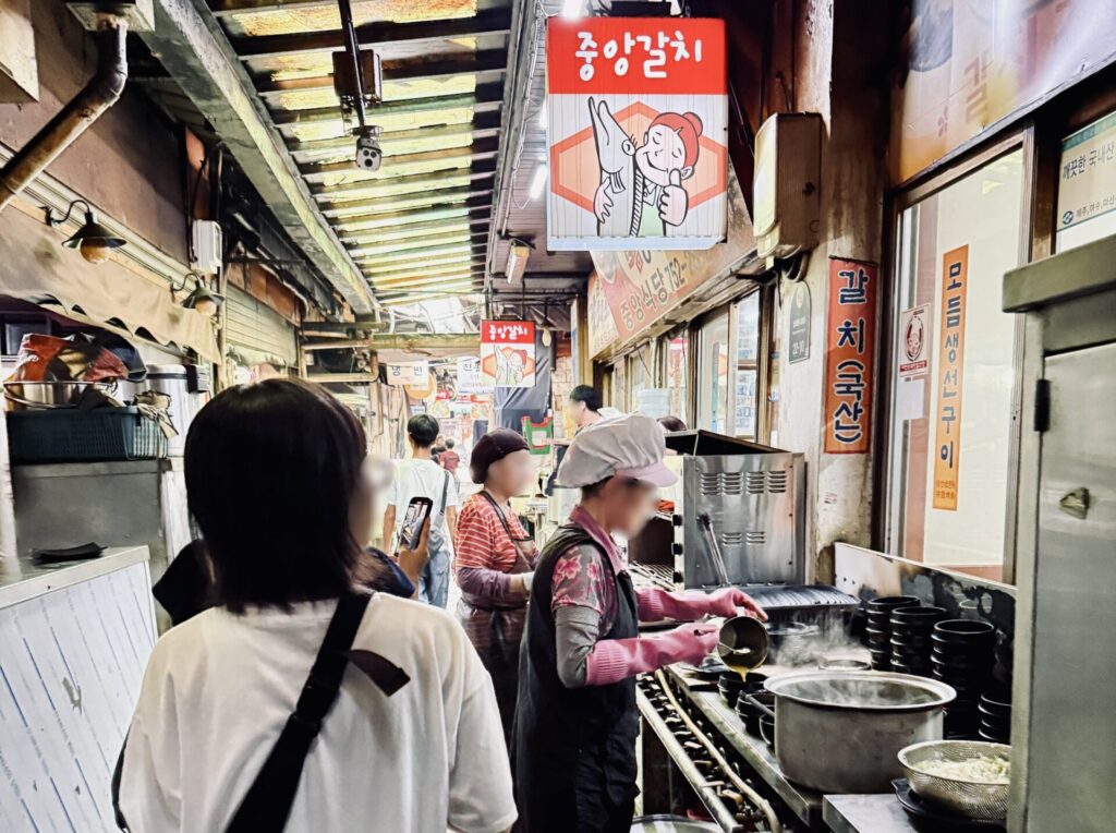 南大門市場の太刀魚横丁