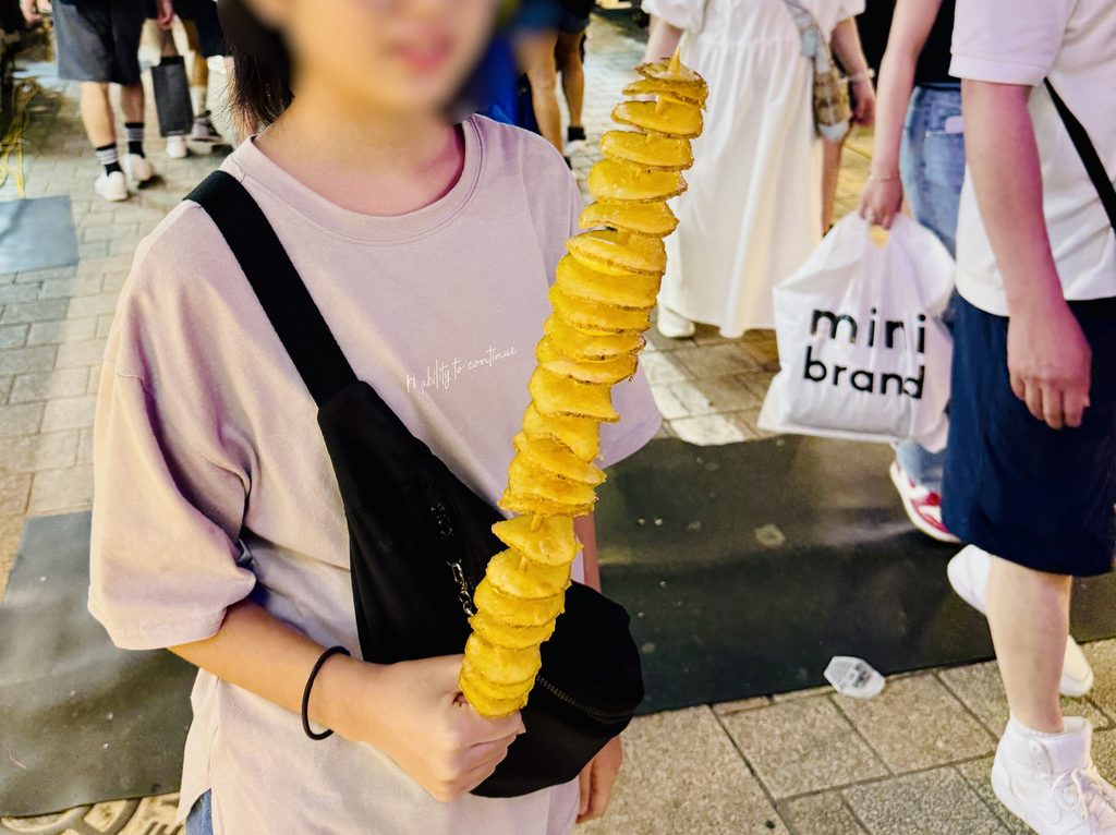 明洞屋台のトルネードポテト