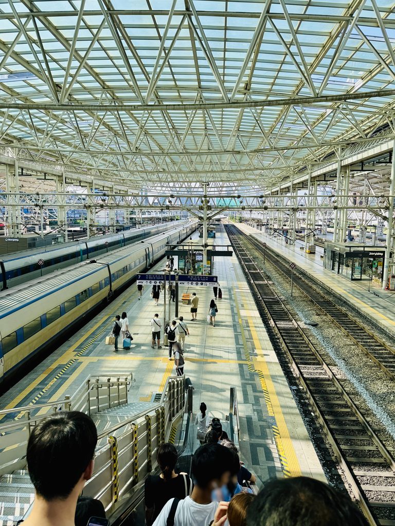 ソウル駅のホーム KTX乗り場
