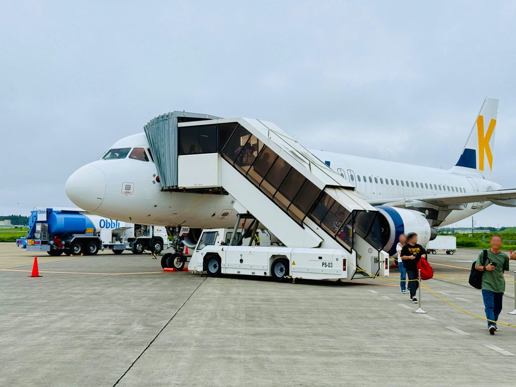茨城空港に着陸したエアロK